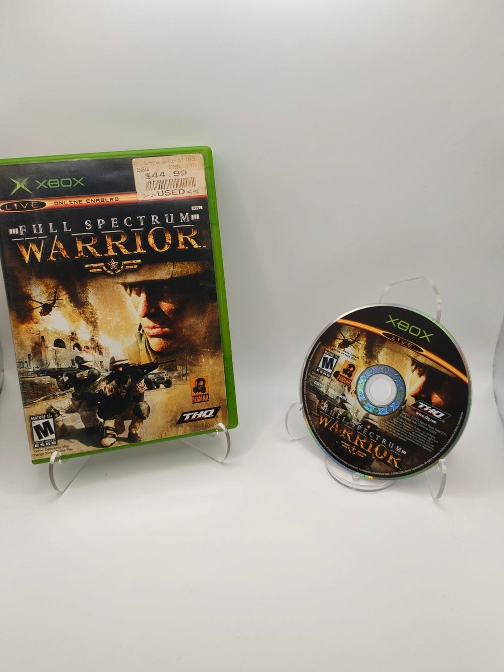Full Spectrum Warrior Xbox Case + Disc Tested